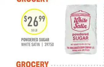 US Foods Chef's Store White Satin Powdered Sugar offer