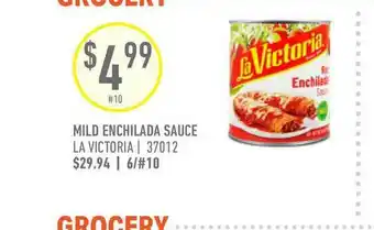 US Foods Chef's Store La Victoria Mild Enchilada Sauce offer