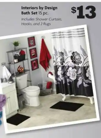 Family Dollar Interiors By Design Bath Set offer
