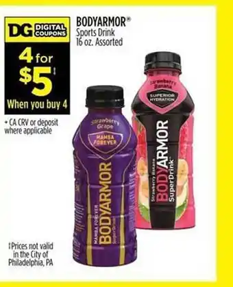 Dollar General Bodyarmor sports drink assorted offer