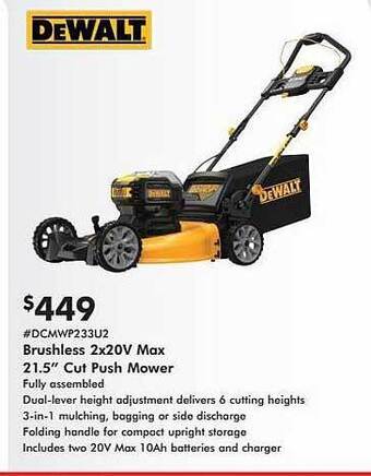 Valu Home Centers Dewalt brushless 2x20v max 21.5 offer