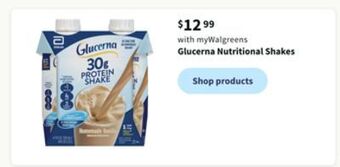 Walgreens Glucerna nutritional shakes offer