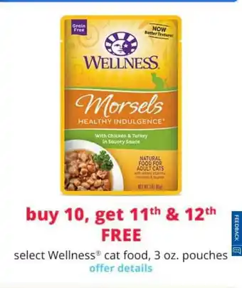 Pet Smart Wellness Cat Food, 3 Oz. Pouches offer