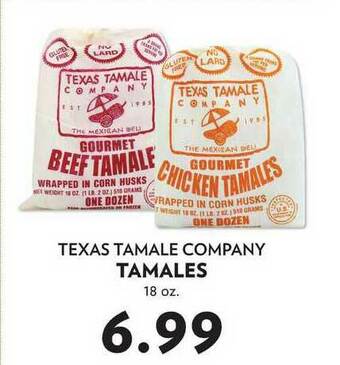 Reasors Texas Tamale Company Tamales offer
