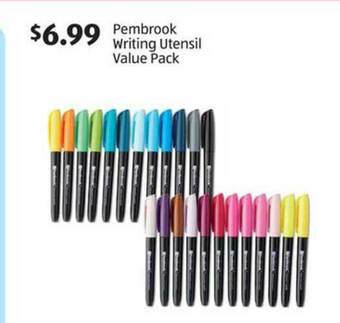 Aldi Pembrook Writing Utensil Value Pack offer