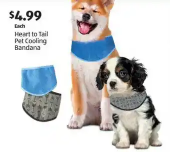Aldi Heart To Tail Pet Cooling Bandana offer