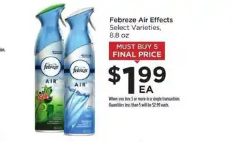 Food 4 Less Febreze Air Effects 8.8 Oz offer