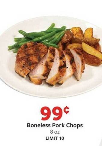 Fareway Boneless pork chops offer