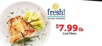 Fareway Cod fillets offer