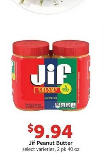 Fareway Jif peanut butter offer