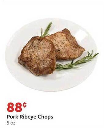 Fareway Pork ribeye chops offer