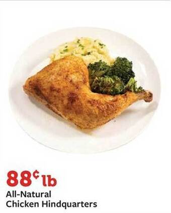 Fareway All-natural chicken hindquarters offer