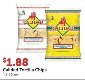 Fareway Calidad tortilla chips offer