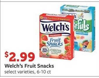 Fareway Welch's fruit snacks offer