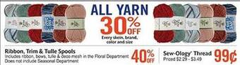 Hobby Lobby Sew ology thread offer