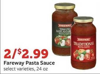 Fareway Fareway pasta sauce offer