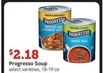 Fareway Progresso soup offer