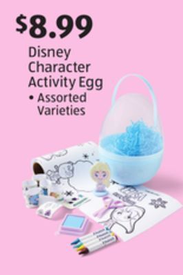 Aldi Disney character activity egg offer