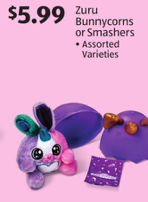 Aldi Zuru bunnycorns or smashers offer