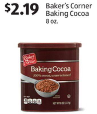 Aldi Baker's corner baking cocoa offer
