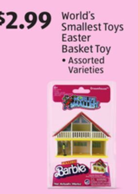 Aldi World's smallest toys easter basket toy offer