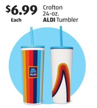 Aldi Crofton 24-oz. aldi tumbler offer