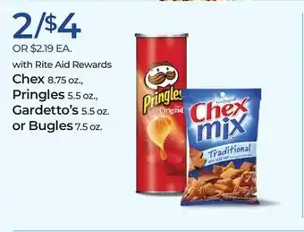 Rite Aid Chex, pringles, gardetto's, or bugles offer