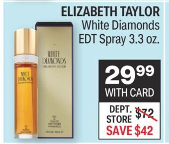 CVS Elizabeth taylor white diamonds edt spray 3.3 oz. offer