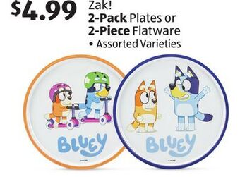 Aldi Zak! 2-pack plates or 2-piece flatware offer