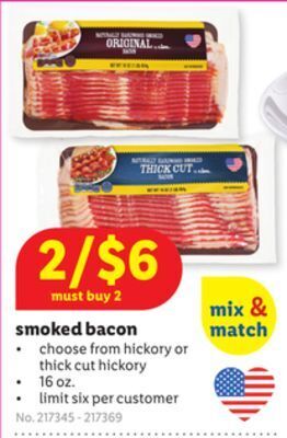Lidl Smoked bacon offer