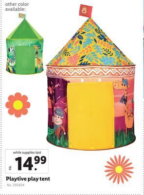 Lidl Playtive play tent offer