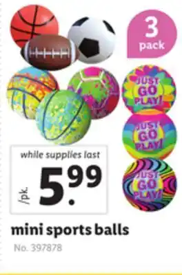 Lidl Mini sports balls offer