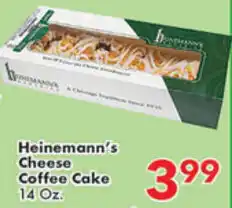 Fairplay Heinemann's Cheese Coffee Cake 14 oz offer