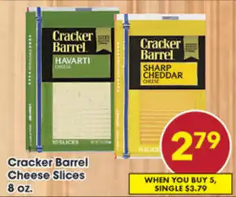 Fairplay Cracker Barrel Cheese Slices 8 oz offer