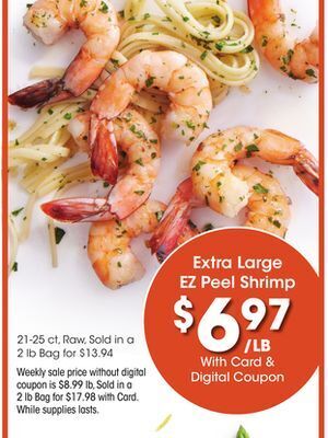 Kroger Extra large ez peel shrimp offer