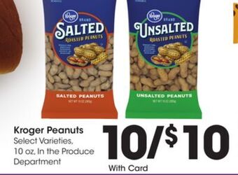 Kroger Kroger peanuts offer