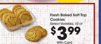 Kroger Fresh baked soft top cookies offer