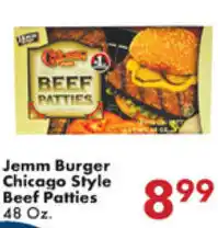 Fairplay Jemm Burger Chicago Style Beef Patties 48 oz offer