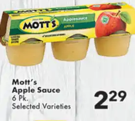 Fairplay Mott's Apple Sauce offer