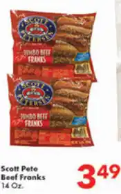 Fairplay Scott Pete Beef Franks 14 oz offer
