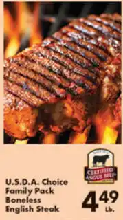 Fairplay U.S.D.A. Choice Family Pack Boneless English Steak offer