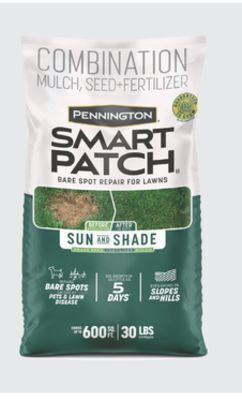 The Home Depot Pennington 30 lb. smart patch sun & shade north grass seed, mulch & fertilizer offer