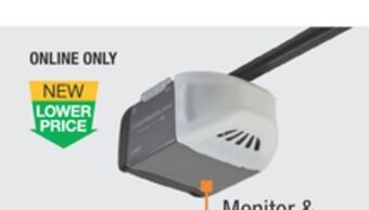 The Home Depot Chamberlain 1/2 hp** smart garage door opener offer