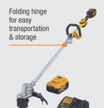 The Home Depot Dewalt 20v max 14" string trimmer 5.0ah kit offer