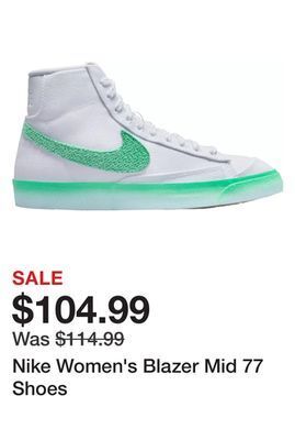 Dick's Sporting Goods Nike women's blazer mid 77 shoes offer