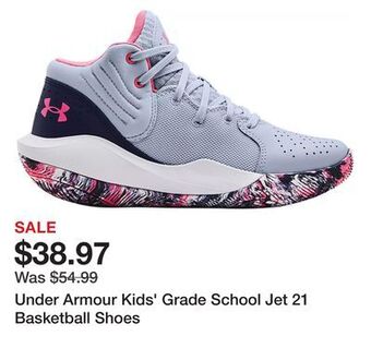 Dick's Sporting Goods Under armour kids' grade school jet 21 basketball shoes offer
