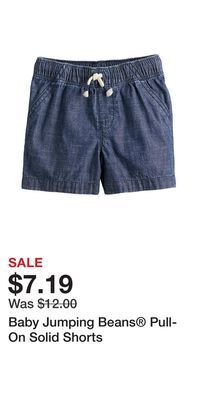 Kohl's Baby jumping beans® pull-on solid shorts offer