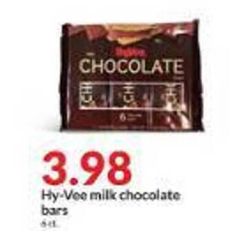 Hy-Vee Hy-vee milk chocolate bars offer