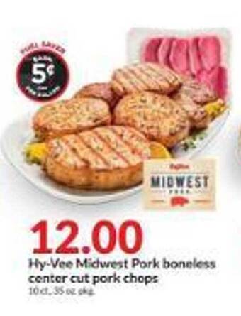 Hy-Vee Hy-vee midwest pork boneless center cut pork chops offer