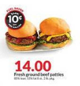 Hy-Vee Fresh ground beef patties offer